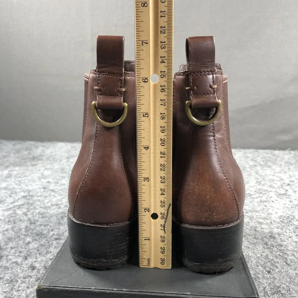 Cole Haan Grand.OS Boots Womens 6 B Brown Leather Waterproof Chelsea Ankle
